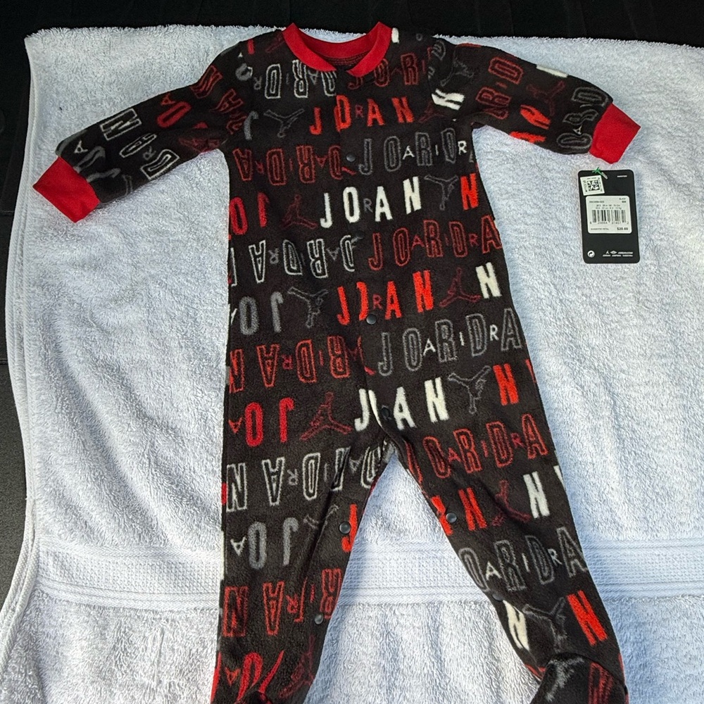 Jordan Kids One Piece - Black, Red, and White